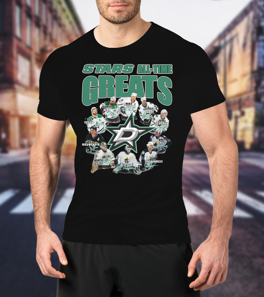 STARS ALL-TIME GREATS Dallas Hockey Legends T-Shirt