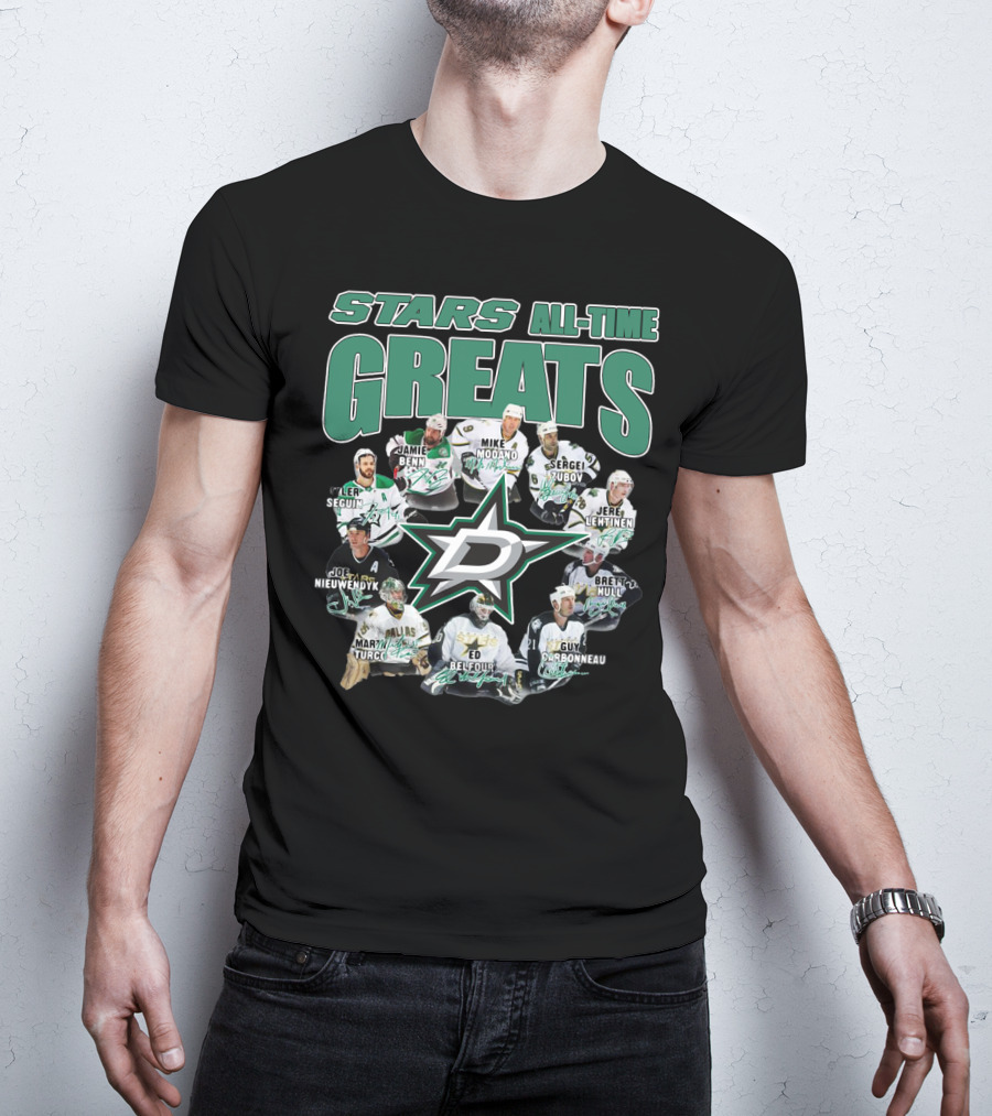 STARS ALL-TIME GREATS Dallas Hockey Legends T-Shirt