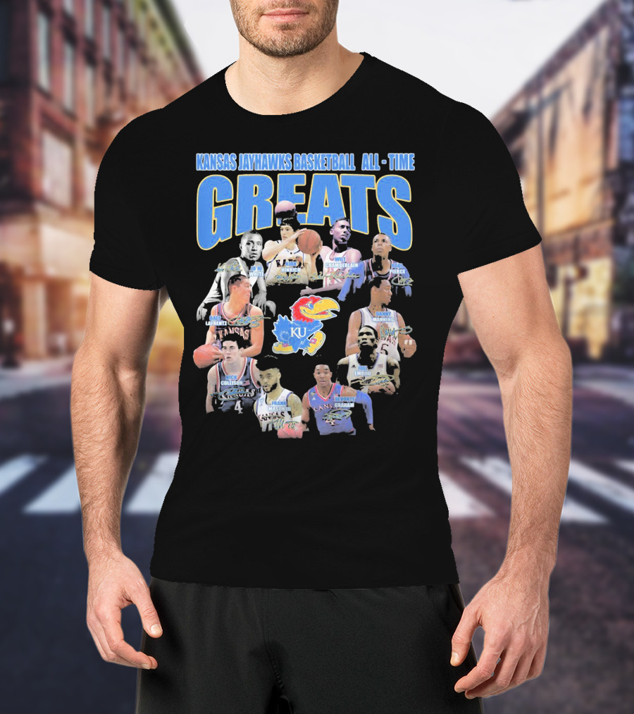 Kansas Jayhawks Basketball All-Time Greats T-Shirt