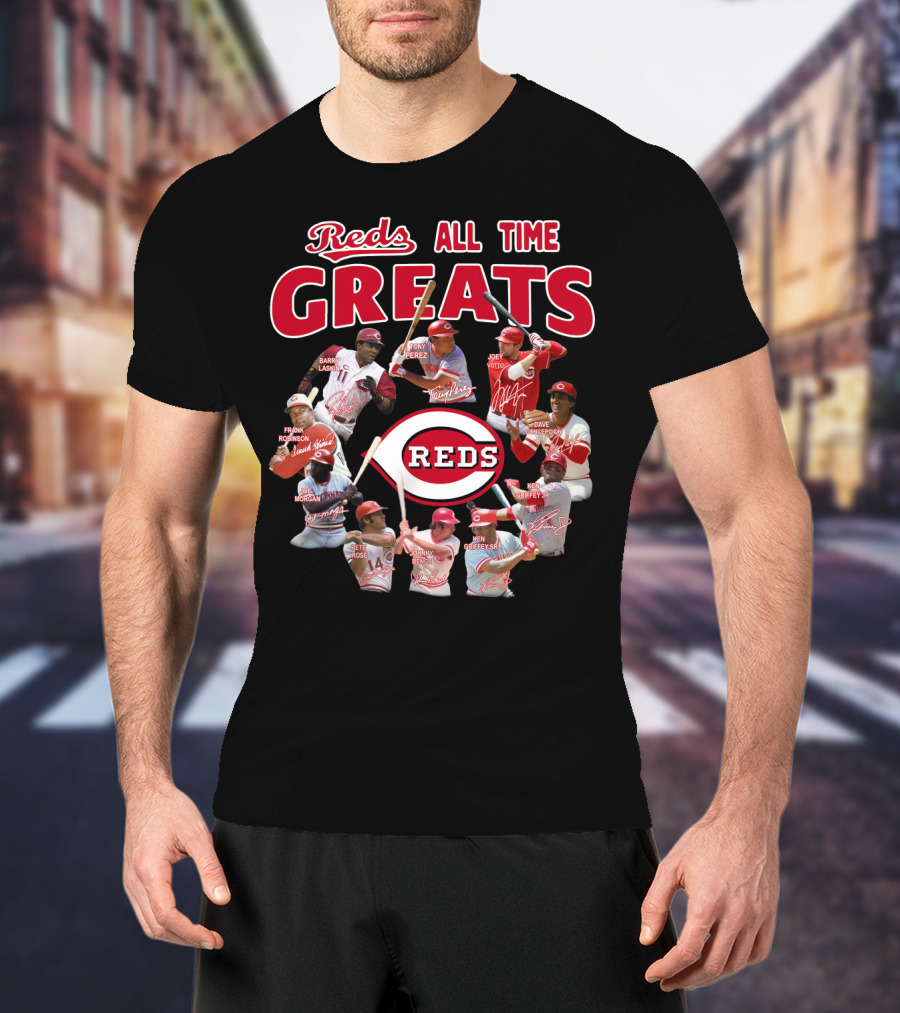 Reds All Time Greats Cincinnati Reds Legends T-Shirt