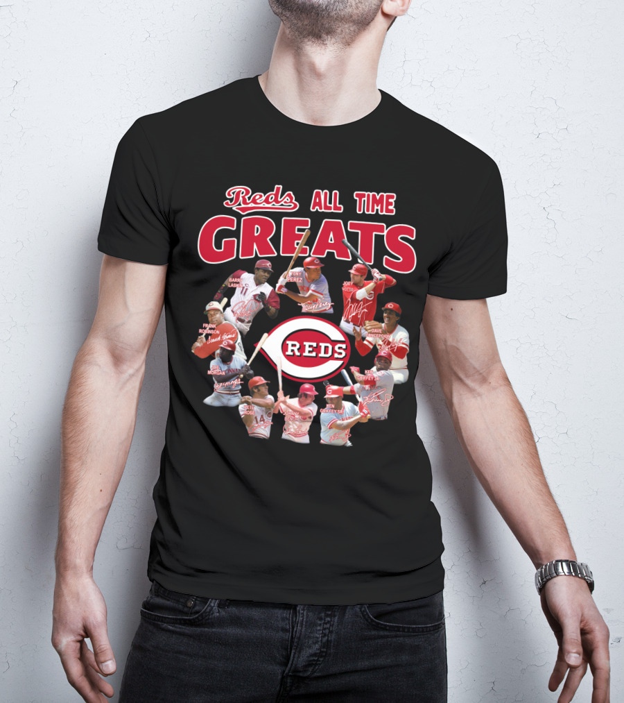 Reds All Time Greats Cincinnati Reds Legends T-Shirt