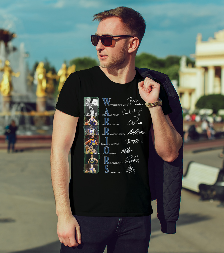 Warriors Wilt Chamberlain Paul Arizin Chris Mullin Draymond Green Kevin Durant Klay Thompson Rick Barry Stephen Curry T-Shirt
