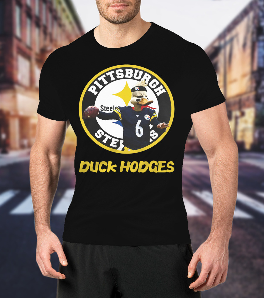 Pittsburgh Steelers Duck Hodges Football T-Shirt