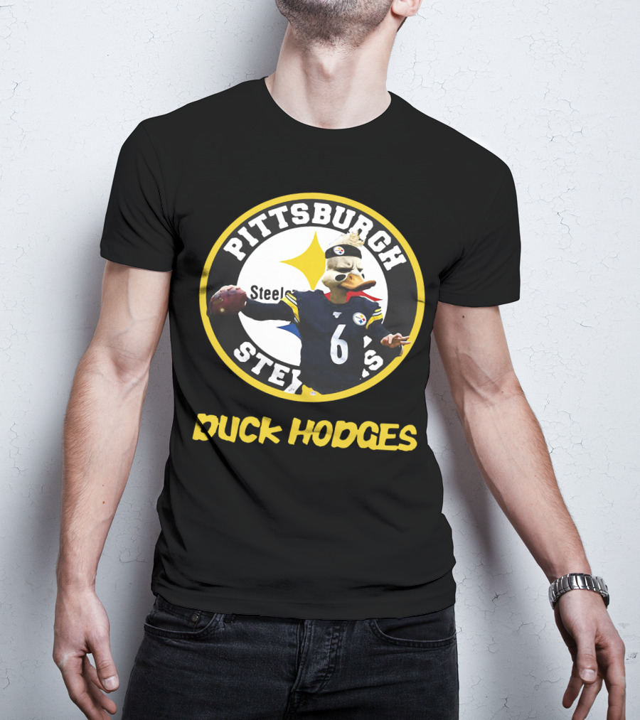 Pittsburgh Steelers Duck Hodges Football T-Shirt