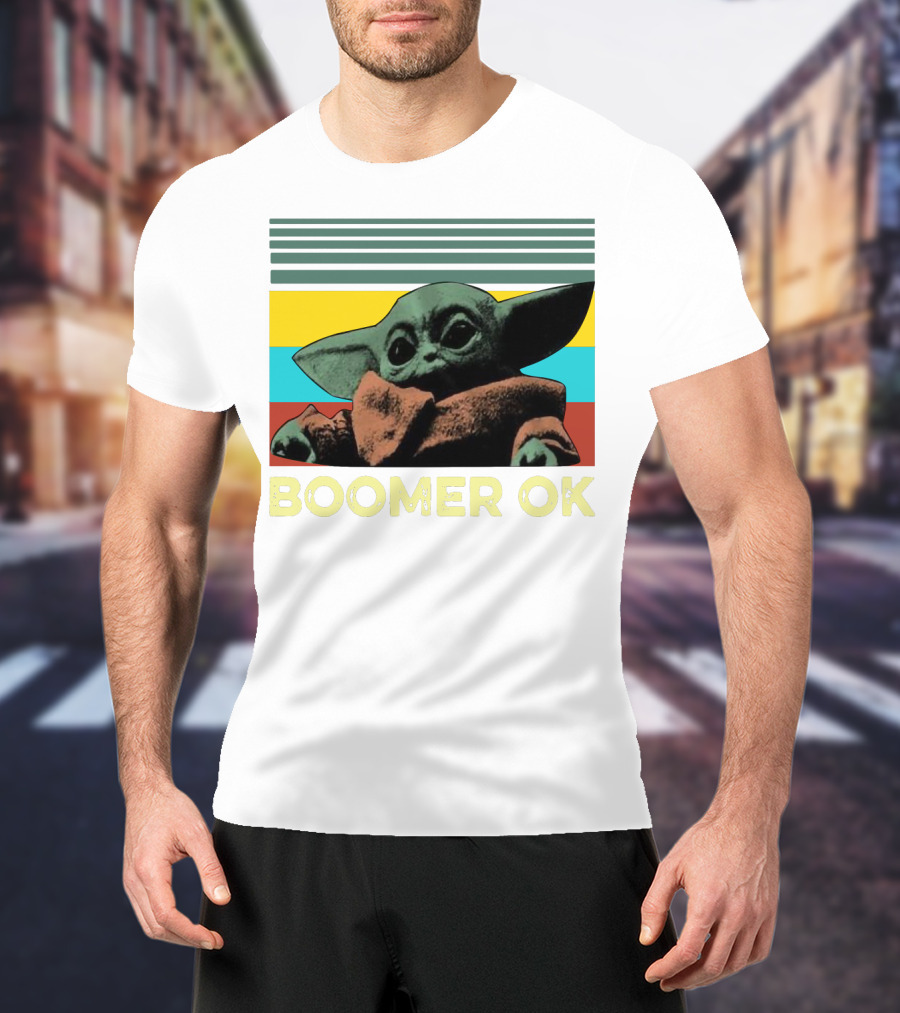 Boomer OK Retro Baby Yoda T-Shirt