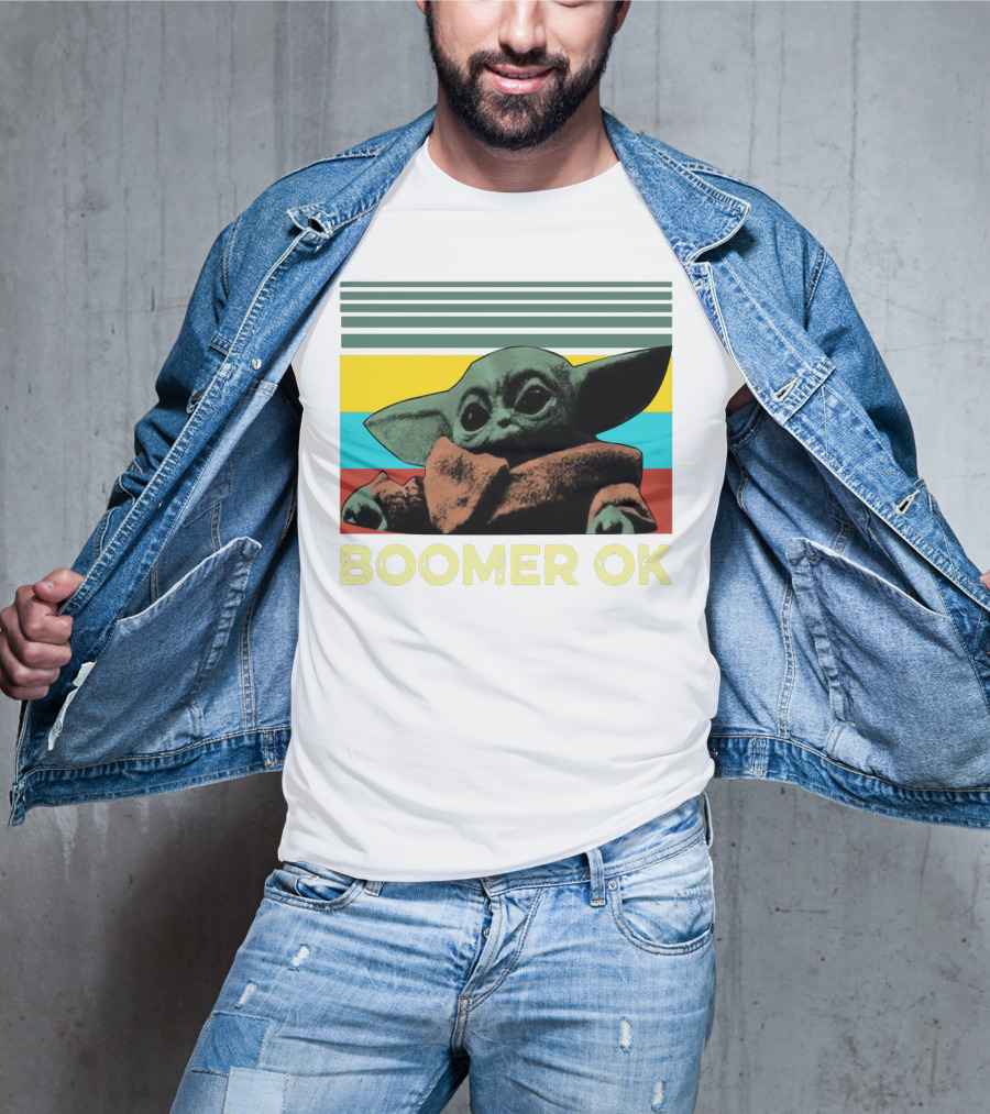 Boomer OK Retro Baby Yoda T-Shirt