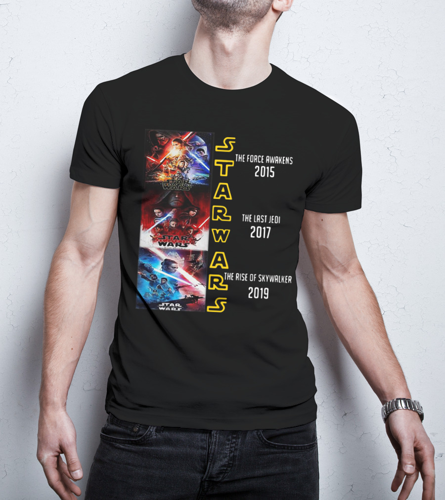 Star Wars The Force Awakens The Last Jedi The Rise Of Skywalker 2015 2017 2019 T-Shirt