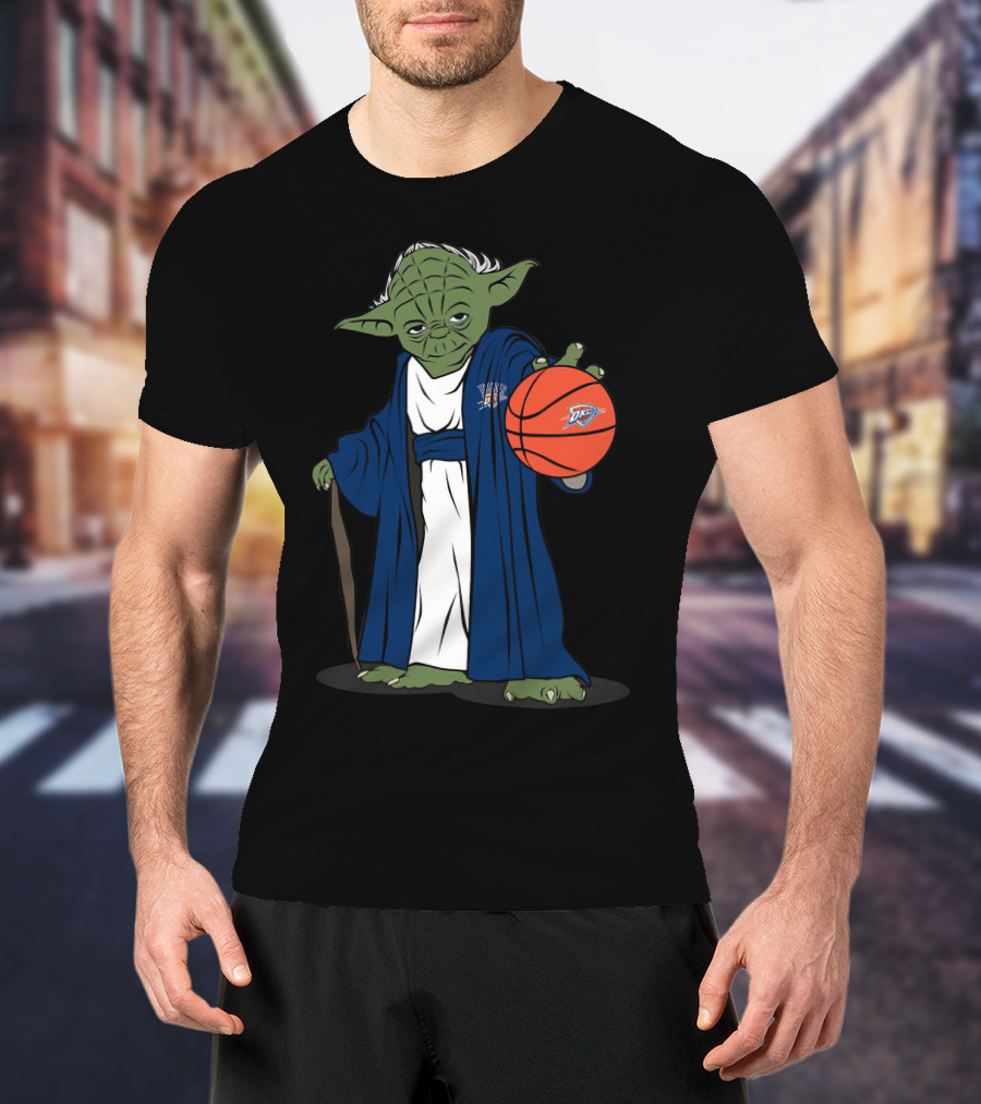 Master Yoda Oklahoma City Thunder Basketball Character T-Shirt