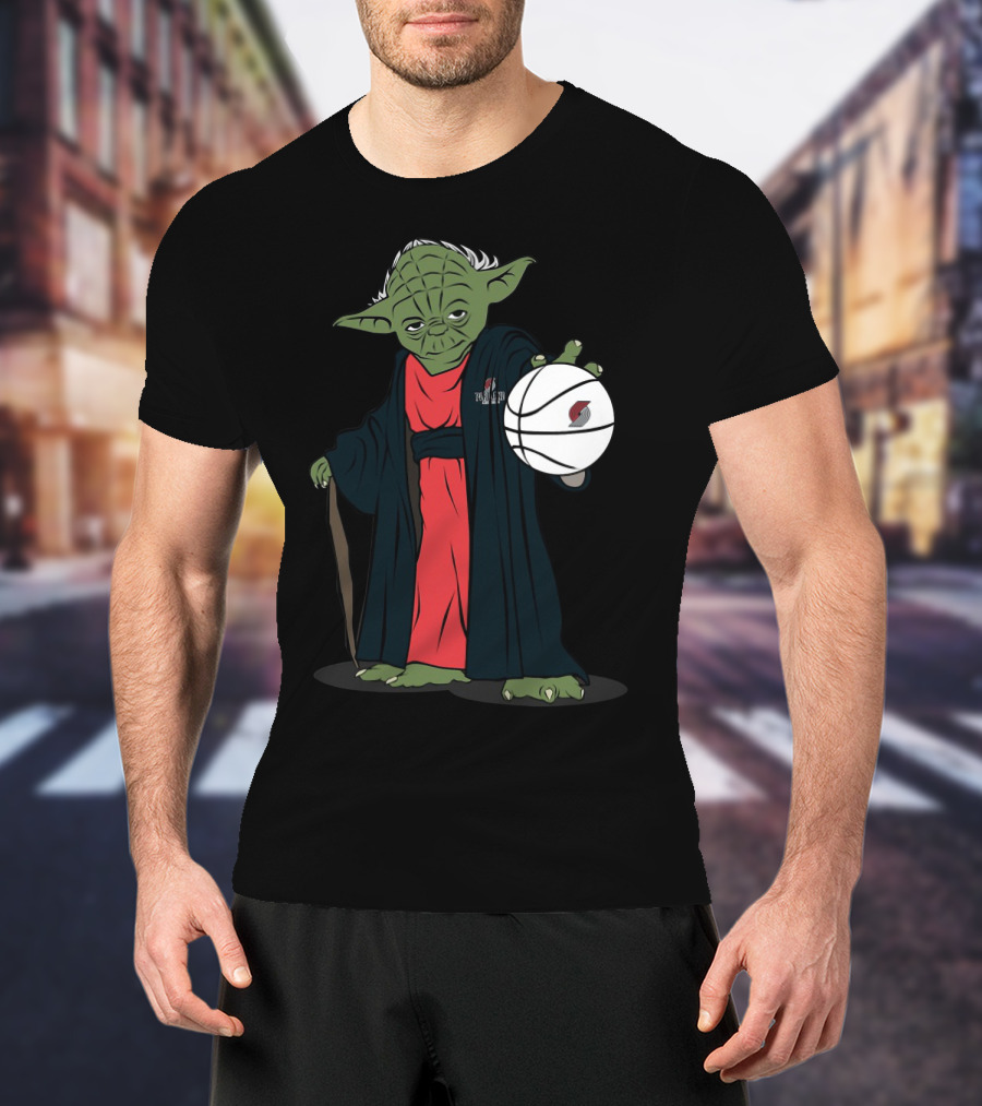 Master Yoda Portland Trail Blazers Basketball Force T-Shirt