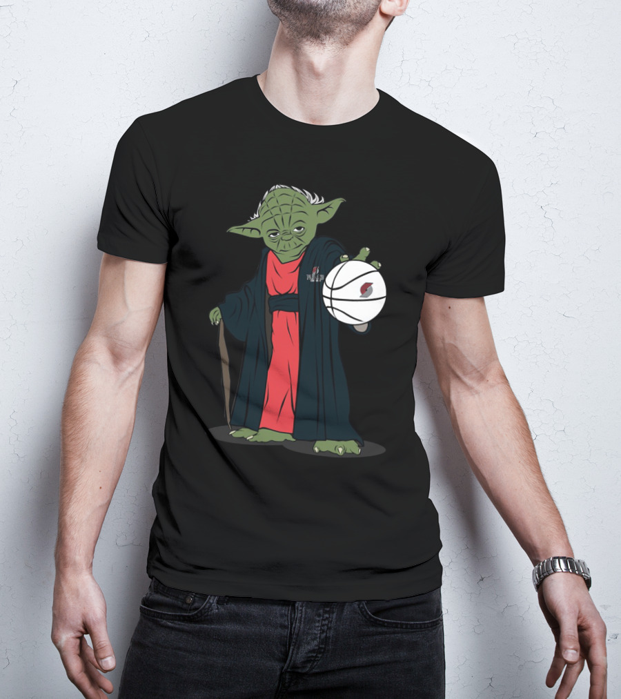 Master Yoda Portland Trail Blazers Basketball Force T-Shirt