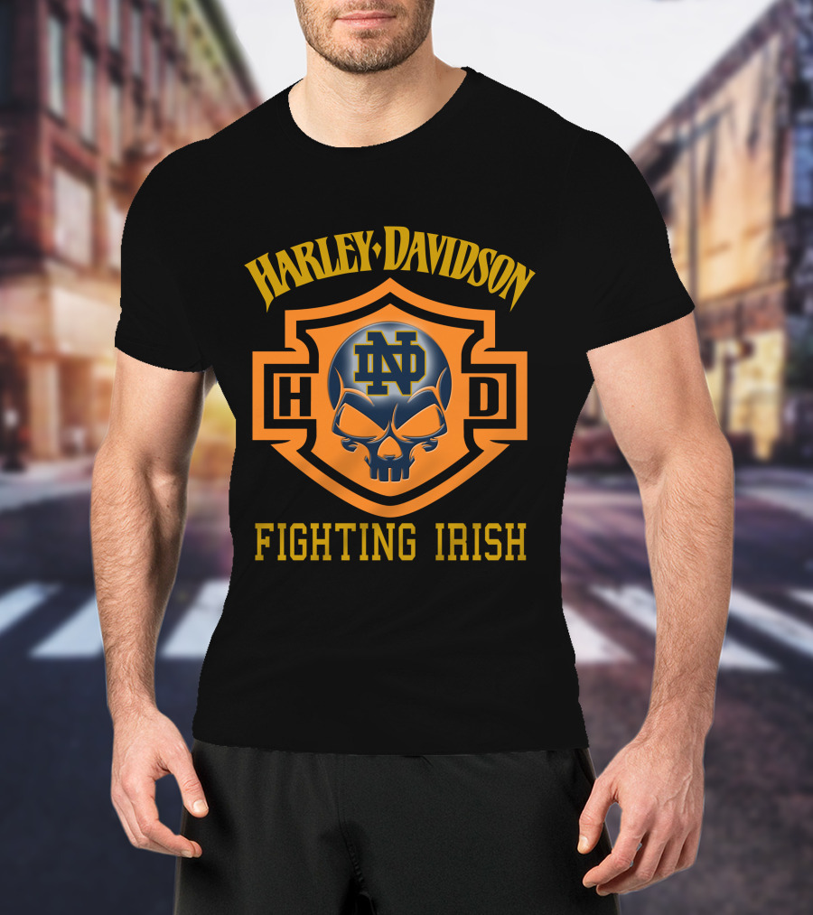 Harley Davidson Nd Fighting Irish 127 T-Shirt