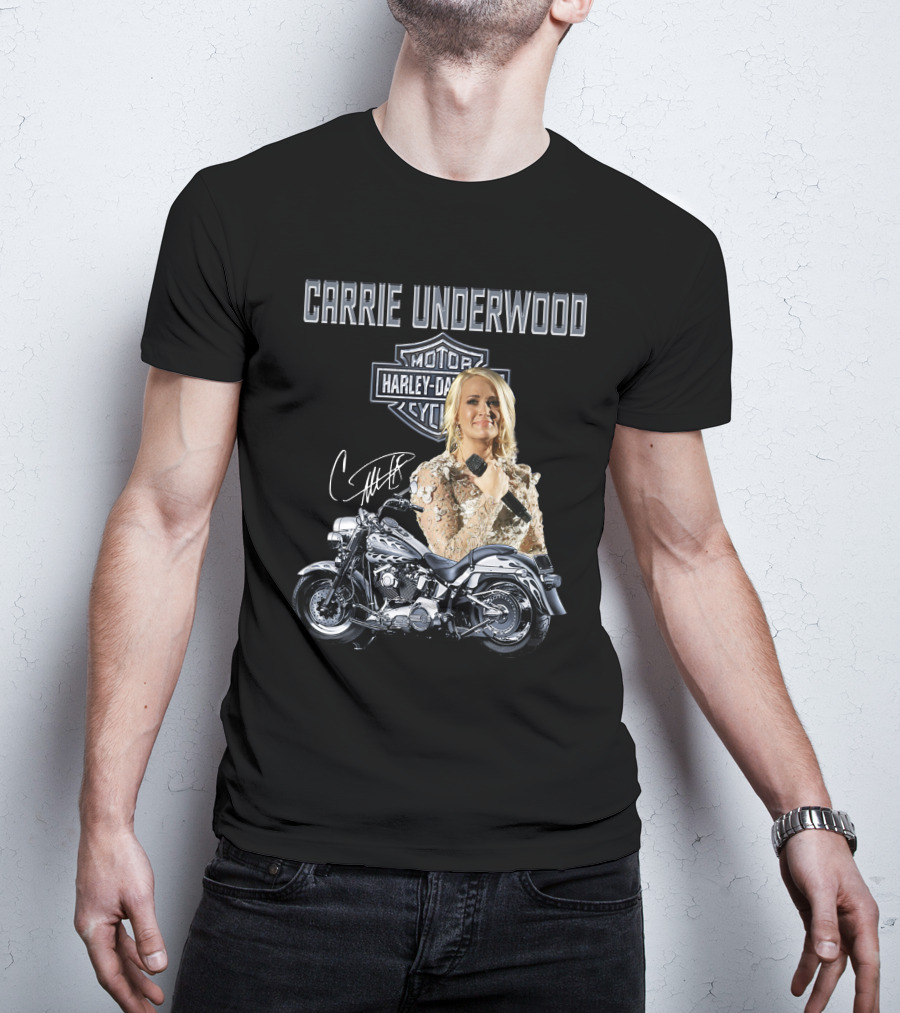 Carrie Underwood Harley Davidson Motorcycle Performance T-Shirt