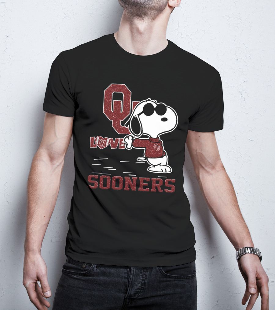 Snoopy OU Love Oklahoma Sooners T-Shirt