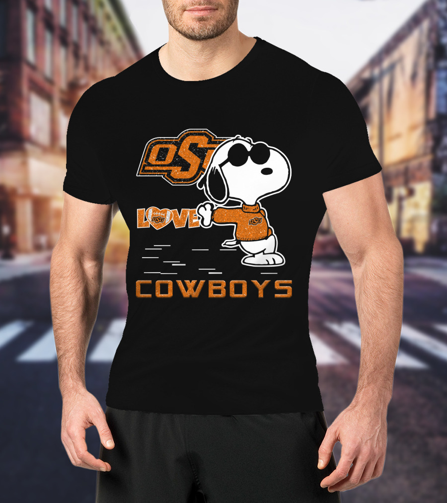 Snoopy OSU Love Cowboys T-Shirt