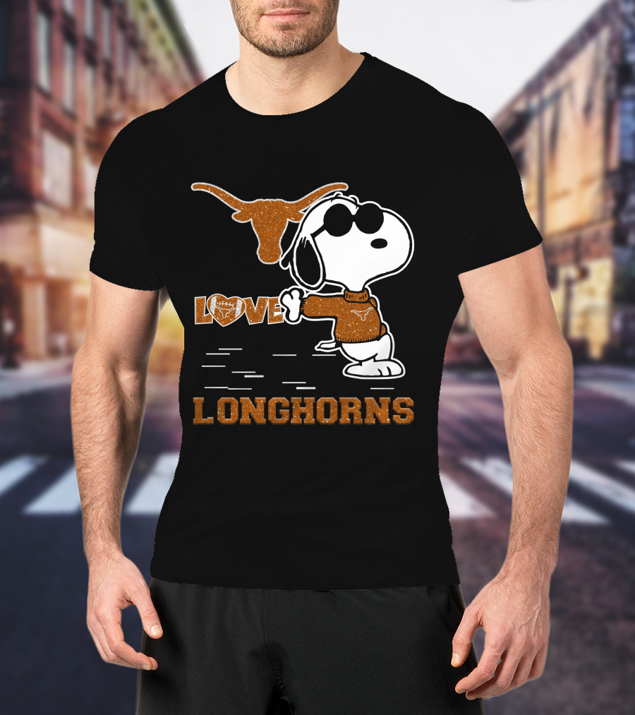 Snoopy Love Longhorns T-Shirt
