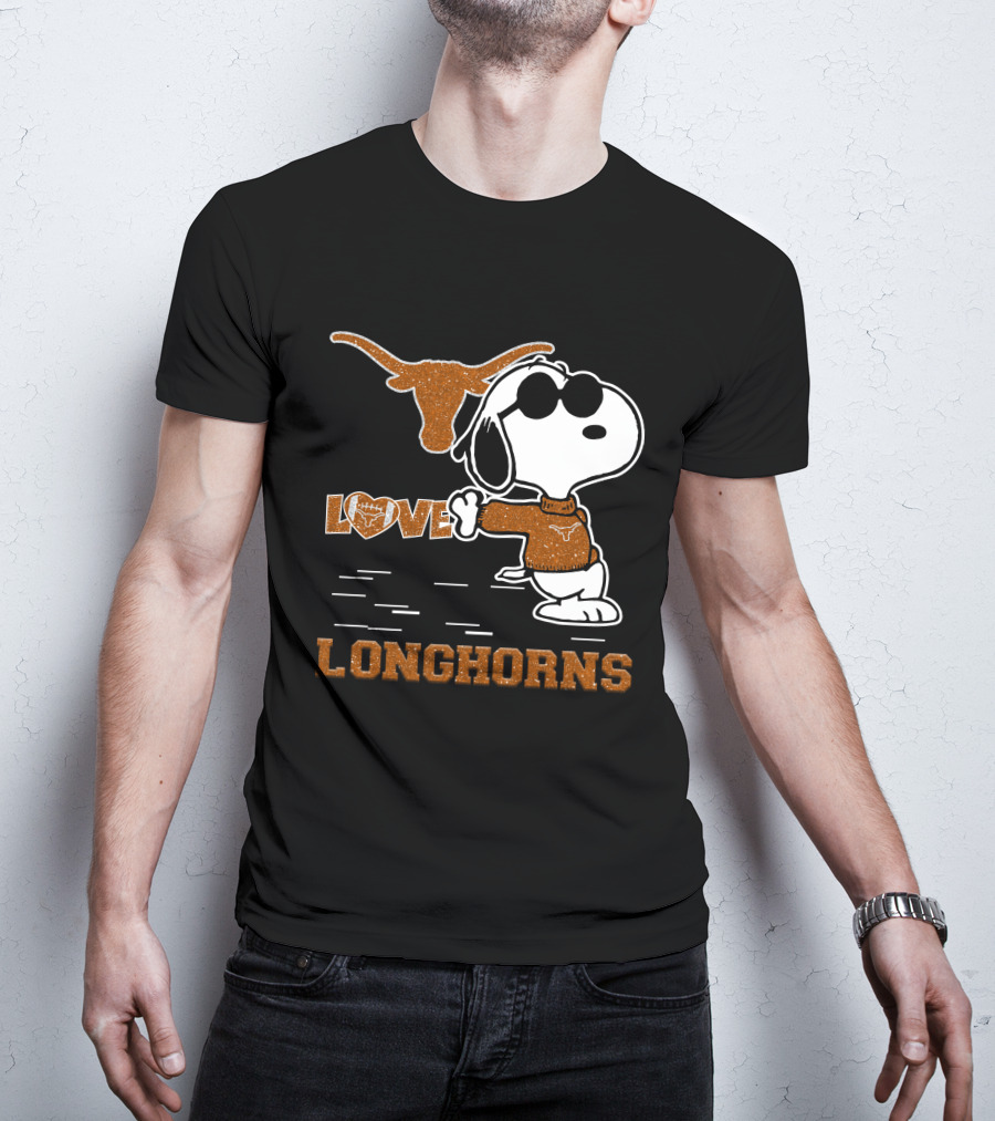 Snoopy Love Longhorns T-Shirt