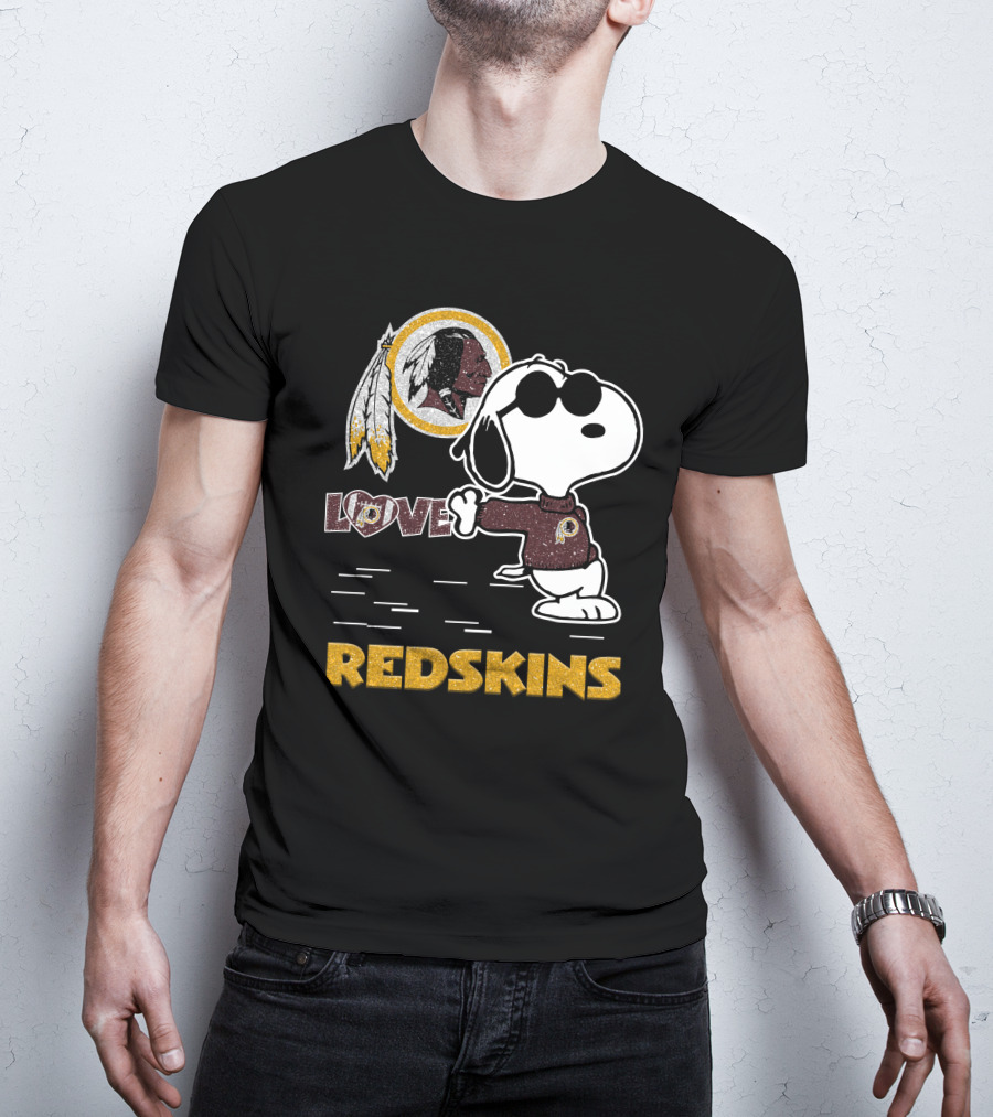 Snoopy Love Washington Redskins Nfl Football Fans 131 T-Shirt