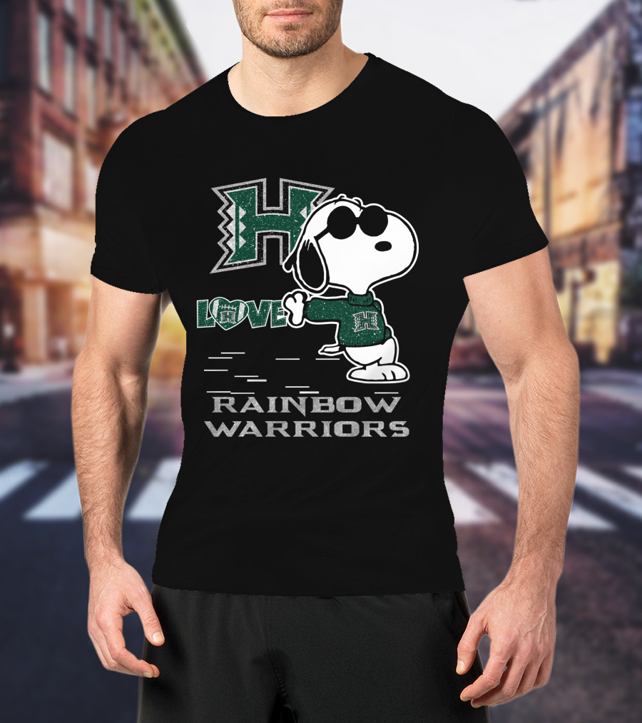 Snoopy Love H Rainbow Warriors T-Shirt