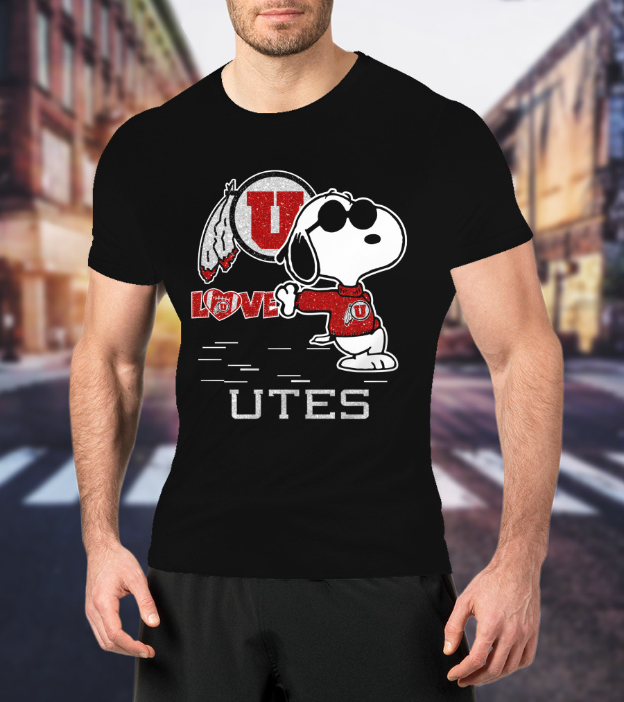 Snoopy U Love Utah Utes T-Shirt