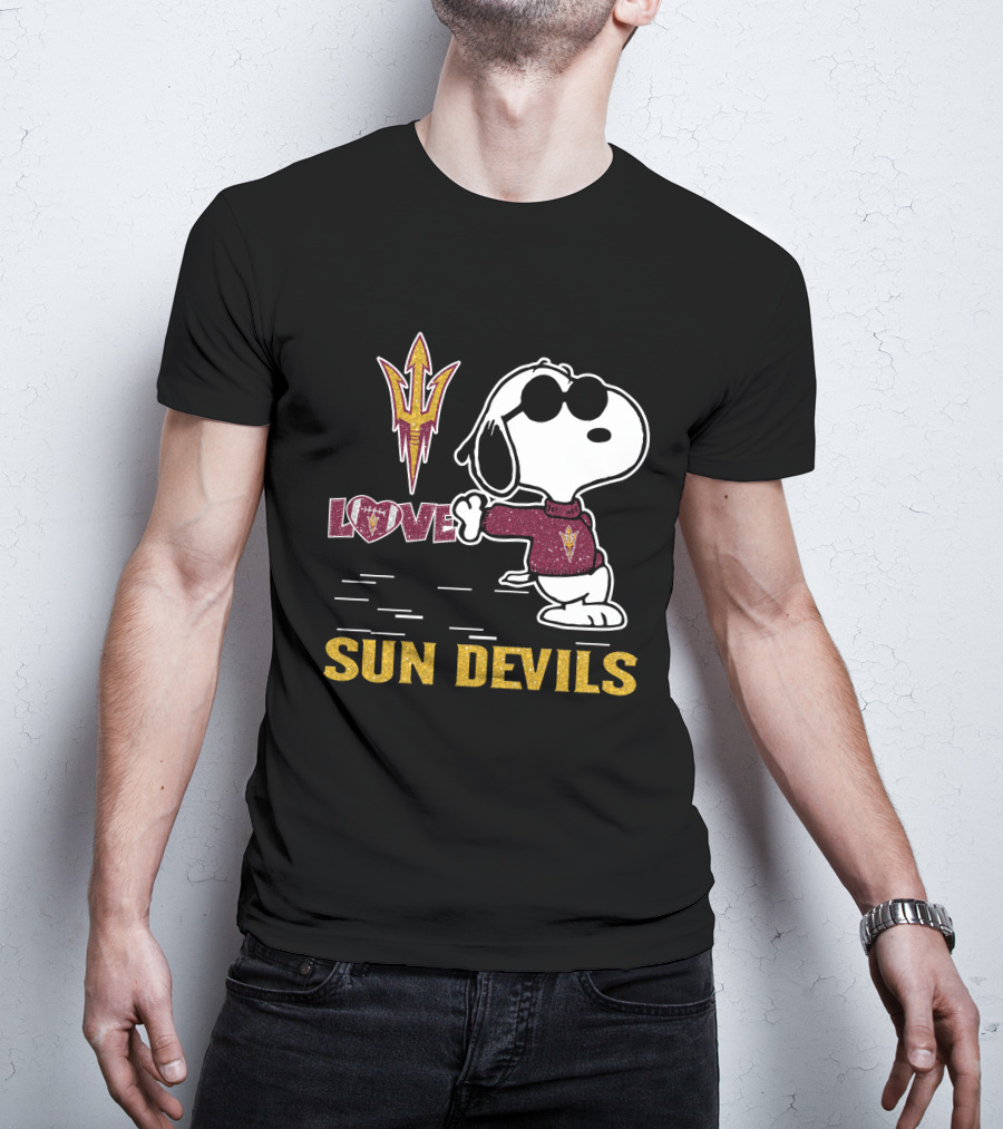 Snoopy Love Sun Devils T-Shirt