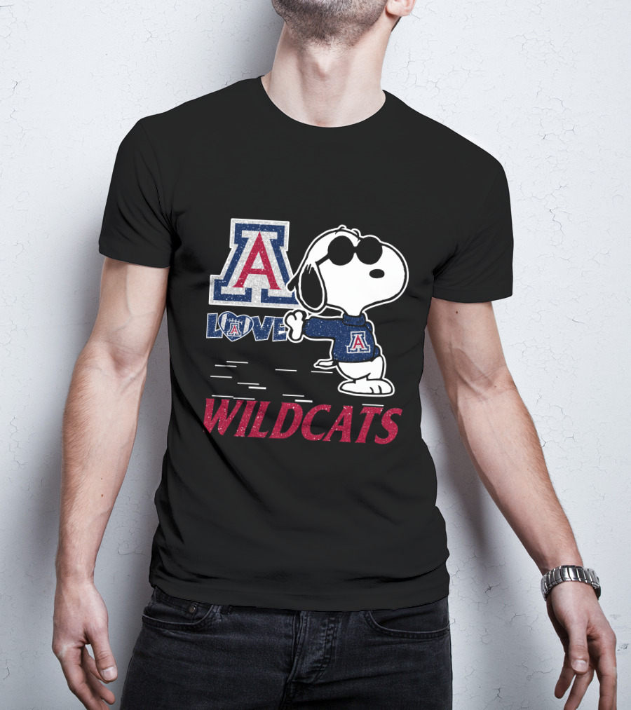 Snoopy Love Arizona Wildcats T-Shirt