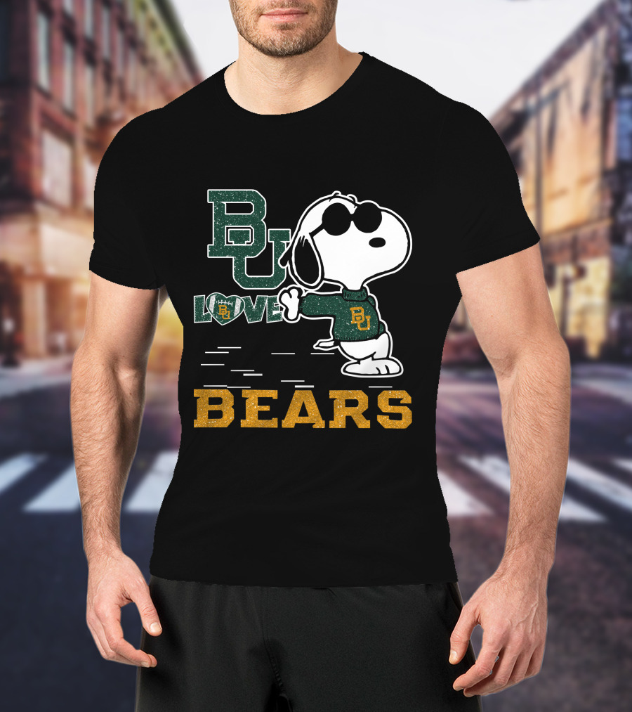BU Love Snoopy Baylor Bears T-Shirt