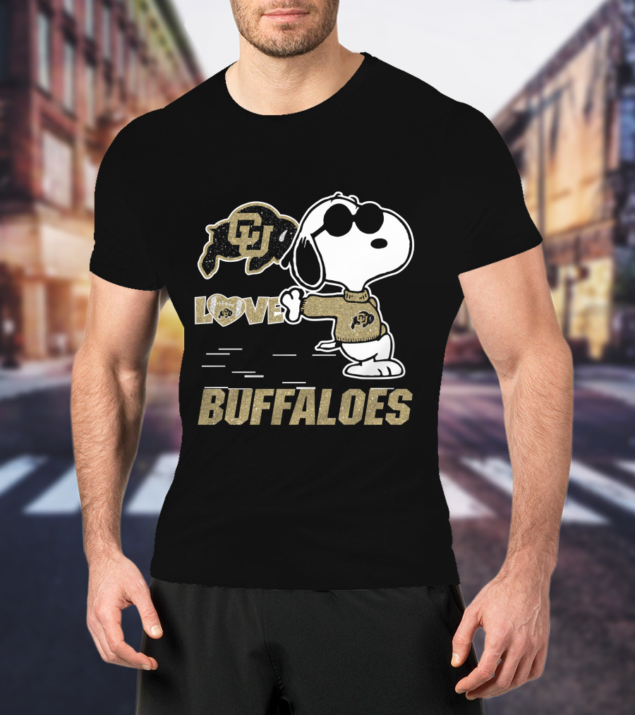 Snoopy CU Buffaloes Love T-Shirt