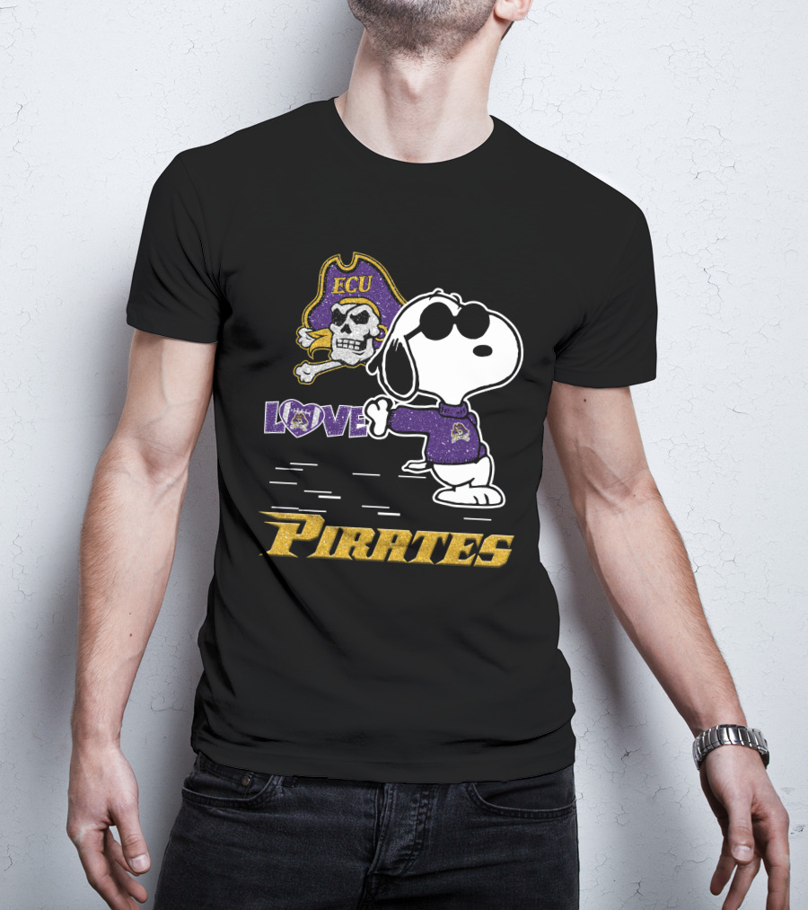Snoopy ECU Love Pirates T-Shirt