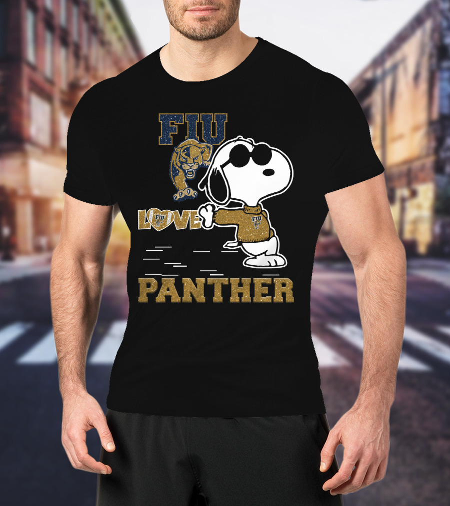 Snoopy FIU Love Panther T-Shirt