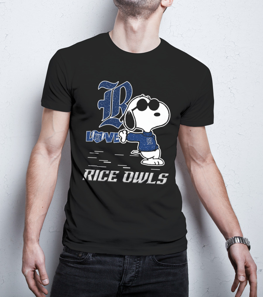 Snoopy Rice Owls Love T-Shirt