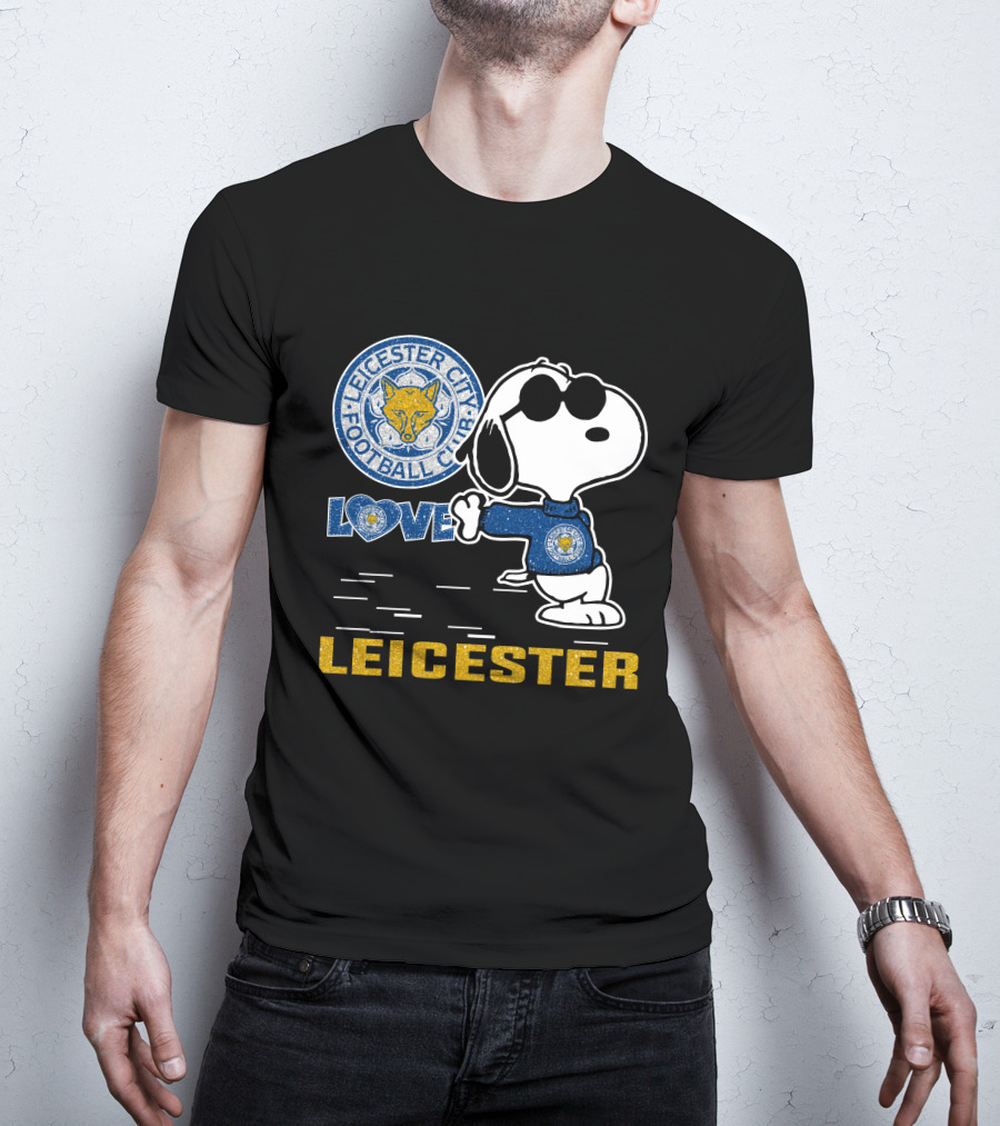 Snoopy Love Leicester City Football Club T-Shirt