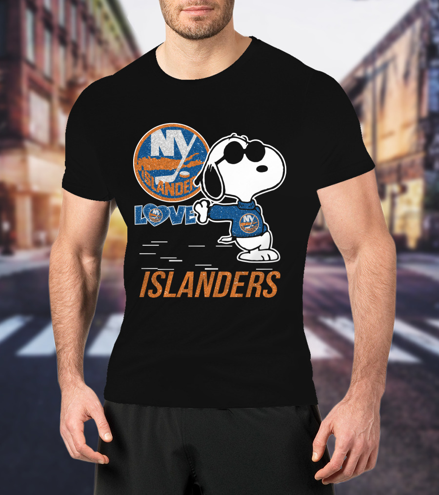 Snoopy Love NY Islanders T-Shirt