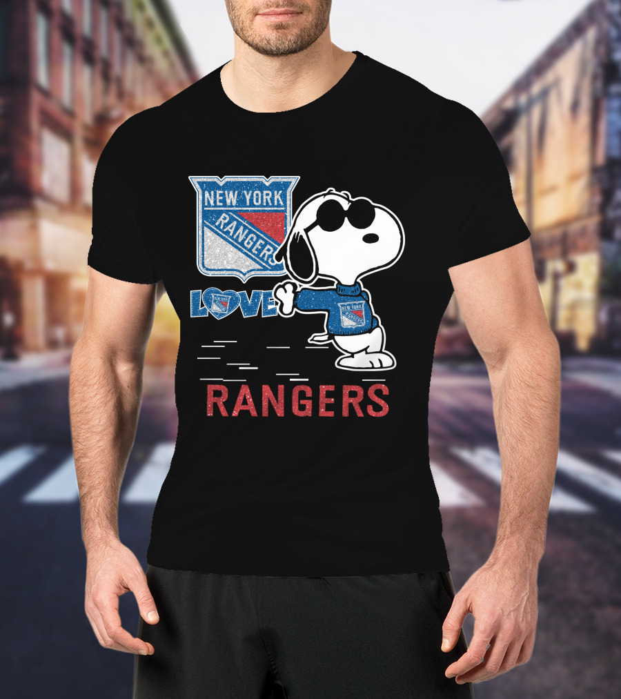 Snoopy Love New York Rangers T-Shirt