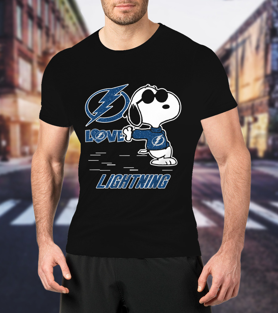 Snoopy Lightning Love Tampa Bay T-Shirt