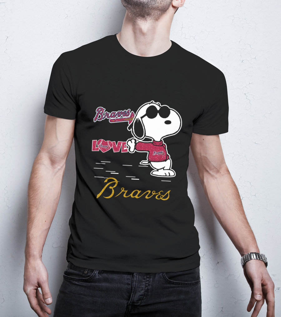 Snoopy Braves Love Atlanta Braves T-Shirt