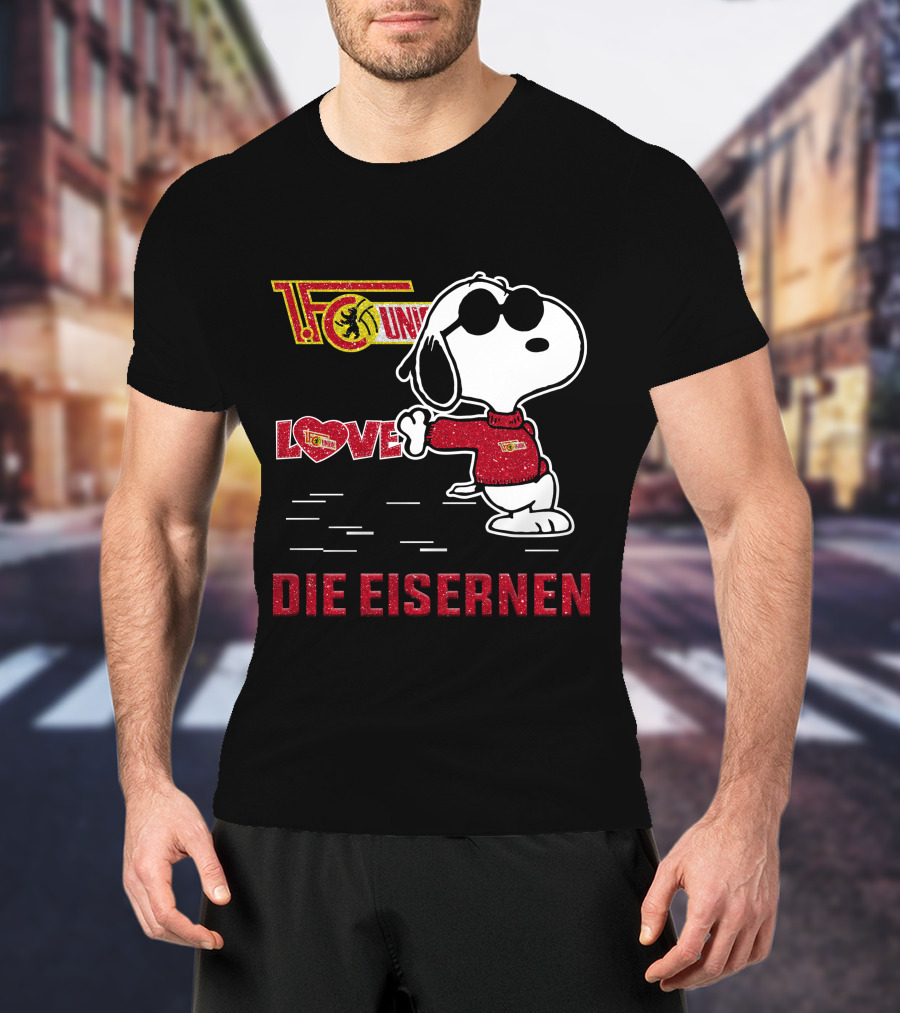 Snoopy Love 1. FC Union Berlin Die Eisernen T-Shirt