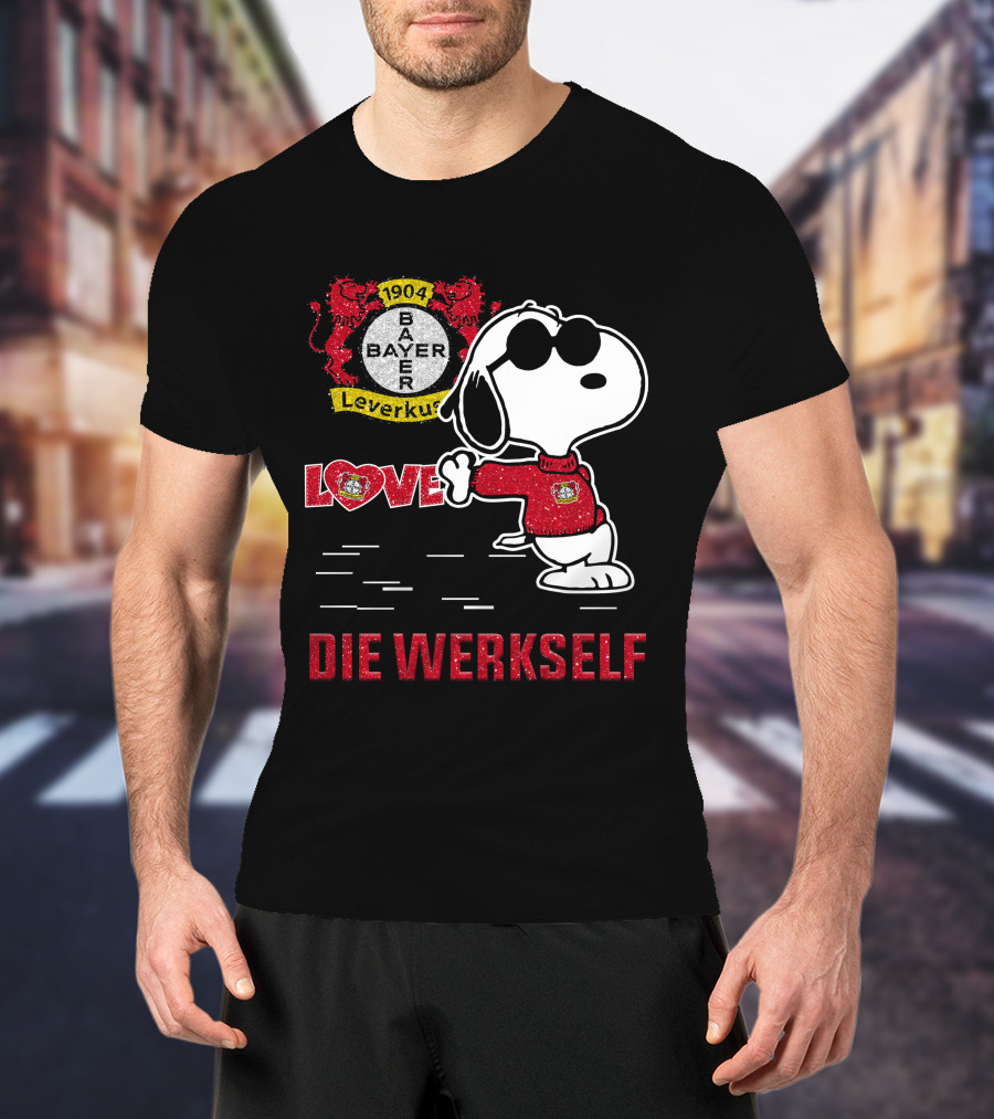 Snoopy Love Bayer 04 Leverkusen Die Werkself T-Shirt