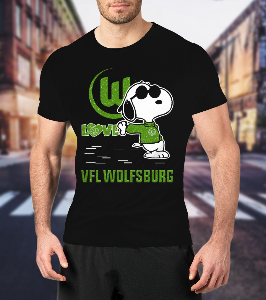 Snoopy Love VfL Wolfsburg Football Passion T-Shirt