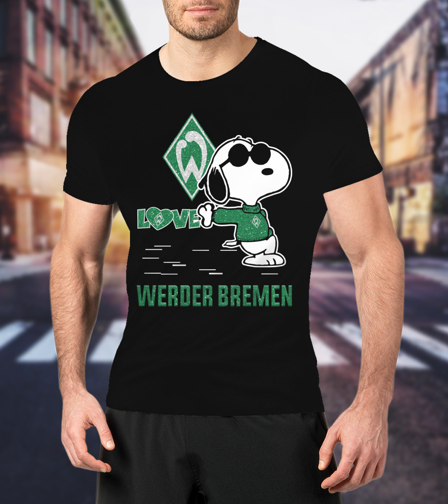 Snoopy Werder Bremen Love T-Shirt