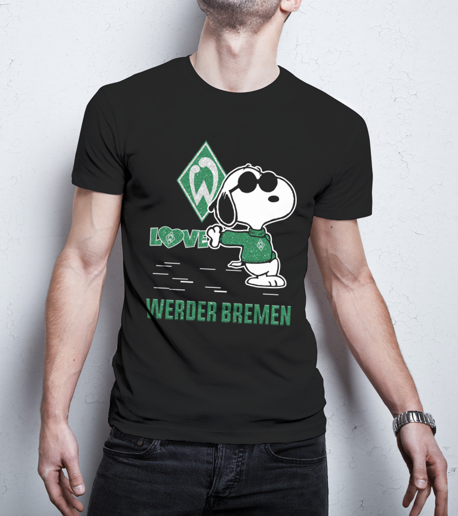 Snoopy Werder Bremen Love T-Shirt