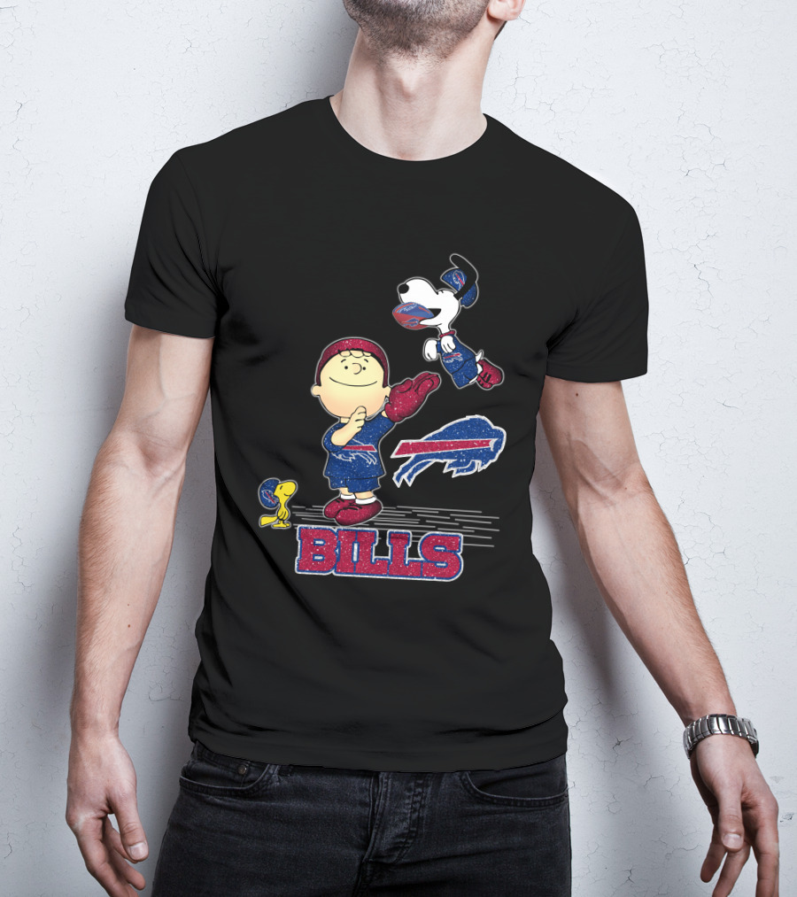Snoopy Peanuts Buffalo Bills NFL Football Team T-Shirt