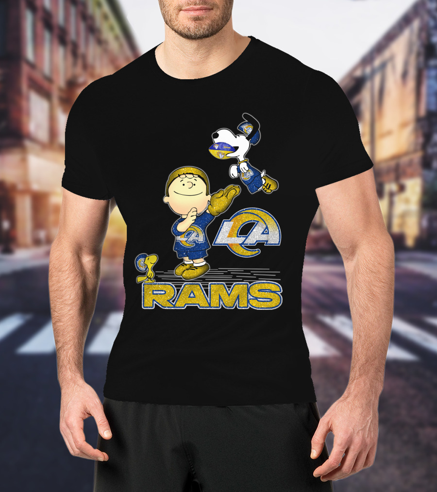 Snoopy And Friends Celebrate Los Angeles Rams With Team Spirit T-Shirt