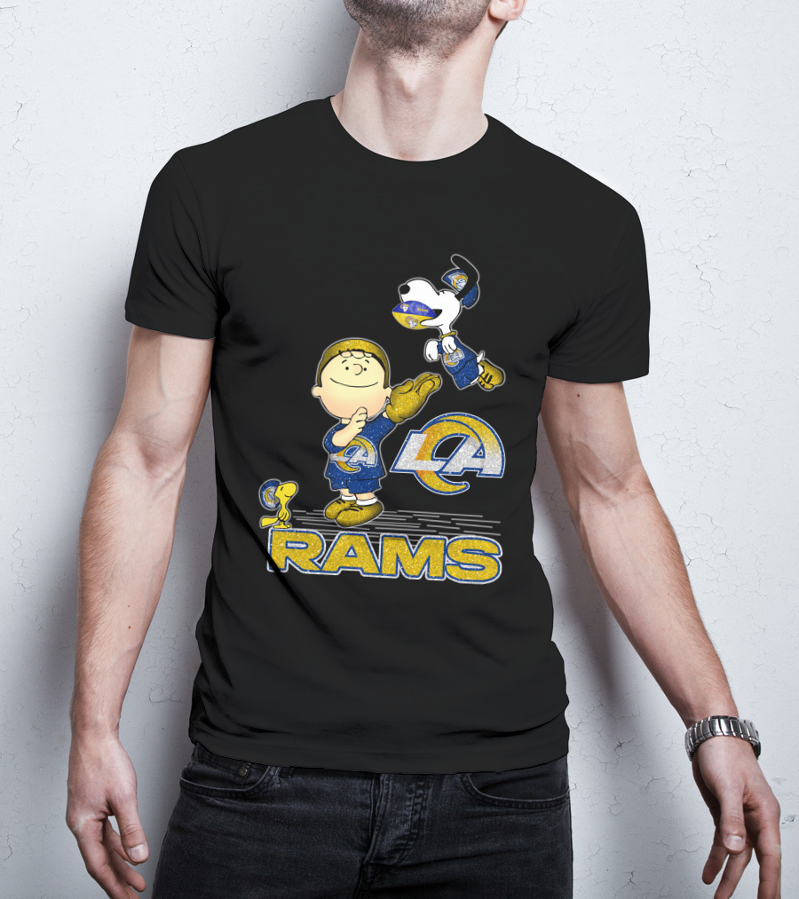 Snoopy And Friends Celebrate Los Angeles Rams With Team Spirit T-Shirt