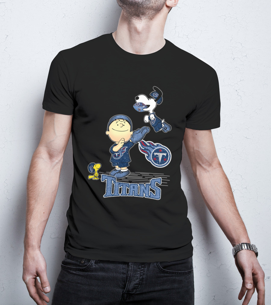 Snoopy Titans Love Tennessee Football Peanuts T-Shirt