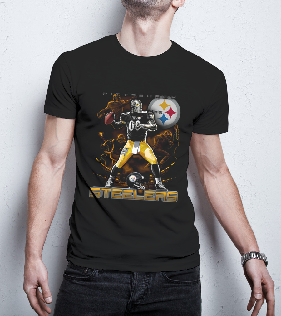 Pittsburgh Steelers Football Team Graphic With Iconic T-Shirt