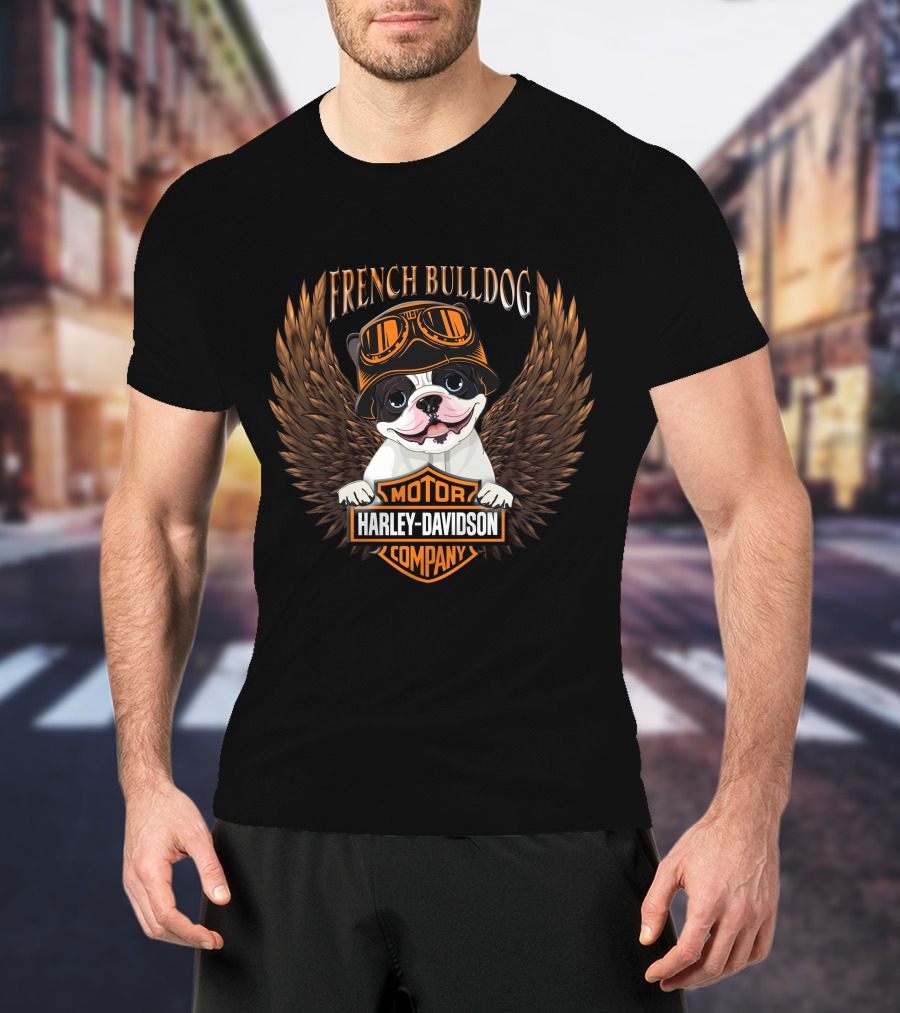 French Bulldog Harley Davidson Motor Company T-Shirt