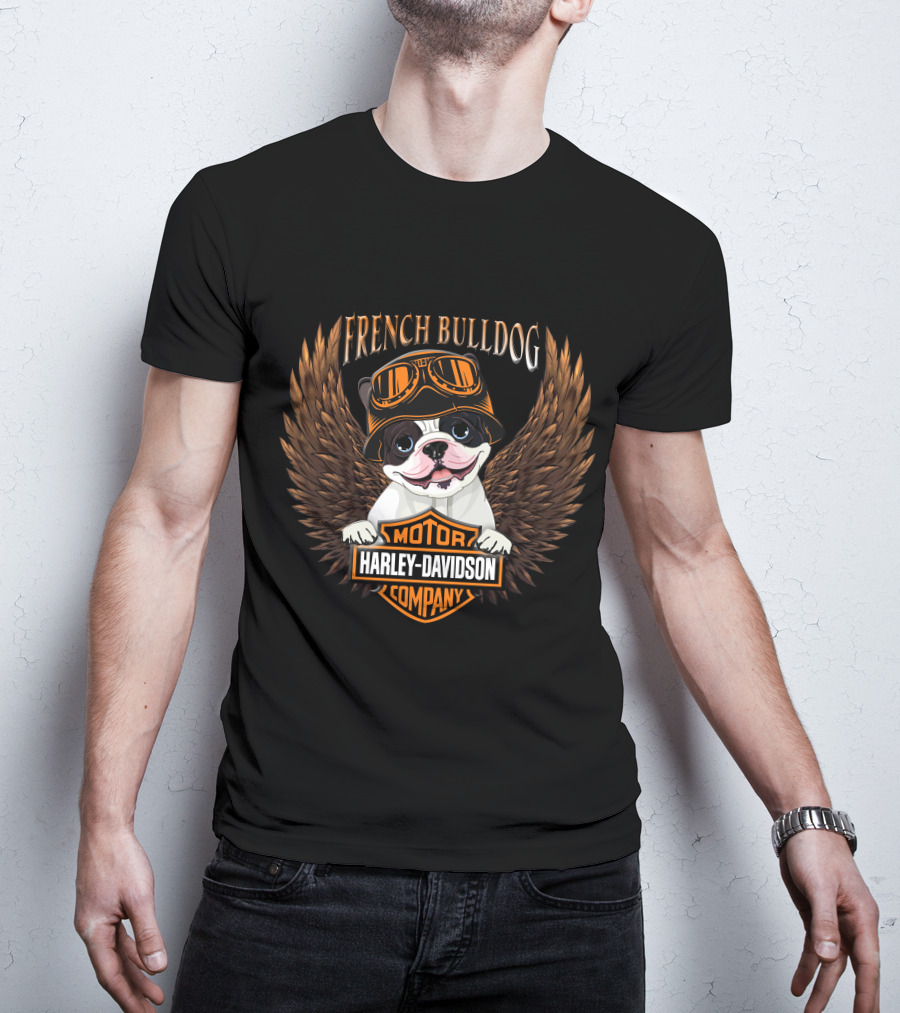 French Bulldog Harley Davidson Motor Company T-Shirt