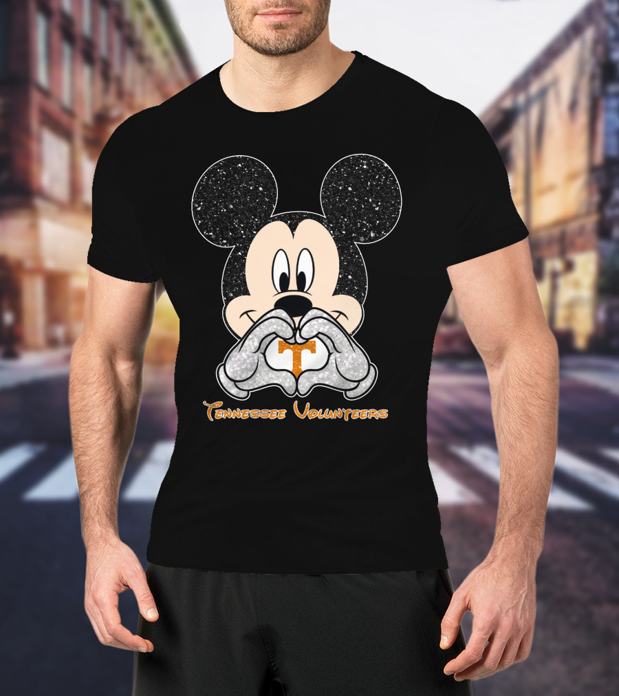 Mickey Heart Tennessee Volunteers T-Shirt