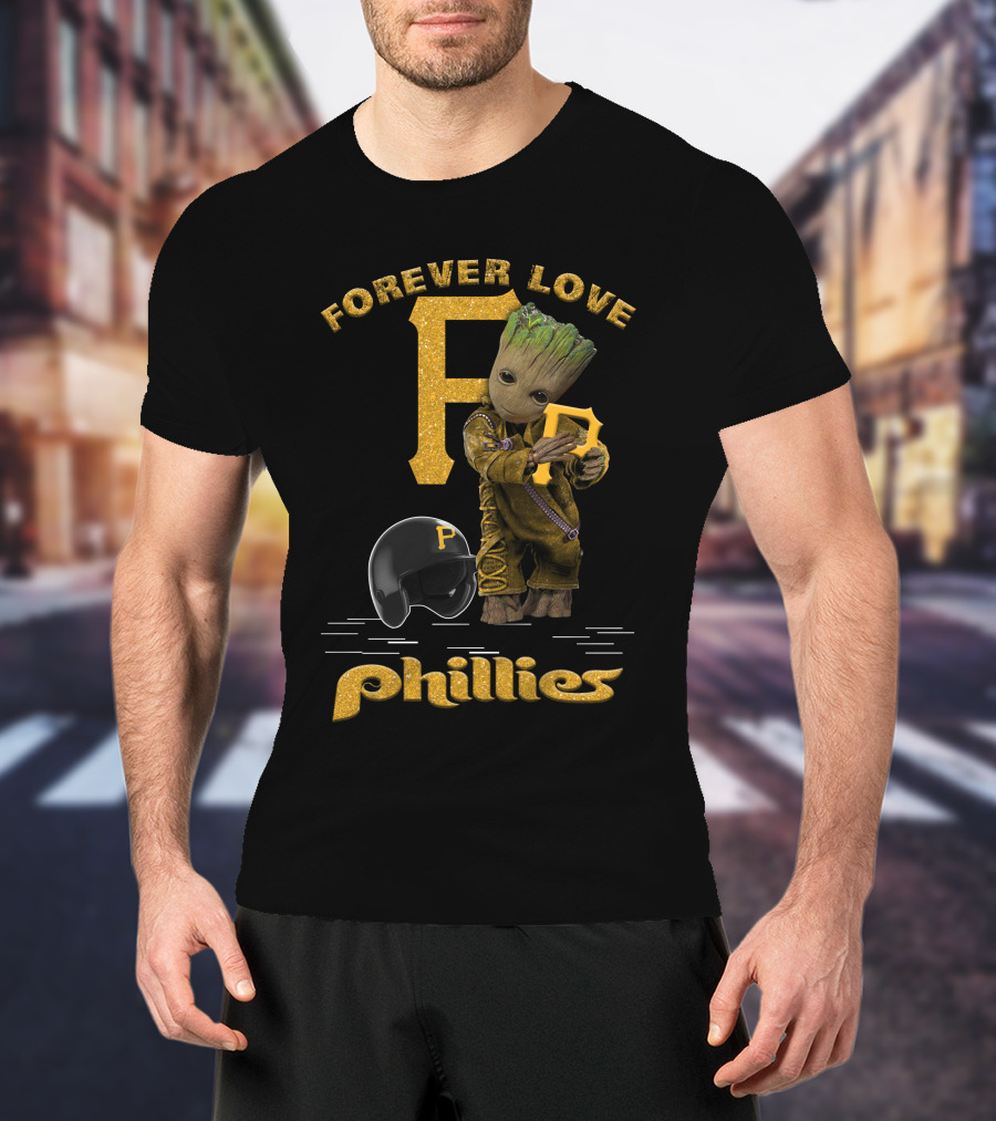 Forever Love Groot Phillies MLB Football Fans T-Shirt