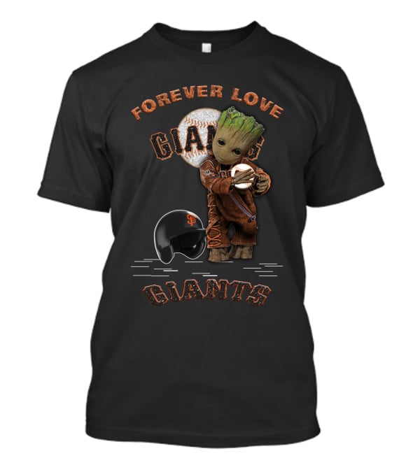 Forever Love Giants Groot Baseball Fans T-Shirt
